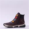 Rieker Button Detail Ankle Boot Side Zip - Wine